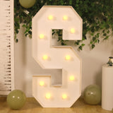 4ft White Large Marquee Light Up Letter S Mosaic Balloon Frame Pre-Cut Foam Board 10 Warm White