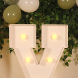 4ft White Large Marquee Light Up Number X Mosaic Balloon Frame Pre-Cut Foam Board 10 Warm White