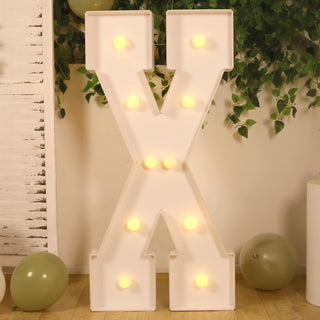 <span style="background-color:transparent;color:#000000;">Light Up Every Moment with 4ft White Marquee Light Up Letters</span>