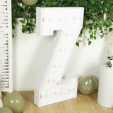 4ft White Large Marquee Light Up Number Z Mosaic Balloon Frame Pre-Cut Foam Board 10 Warm White