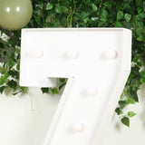 4ft White Large Marquee Light Up Number Z Mosaic Balloon Frame Pre-Cut Foam Board 10 Warm White