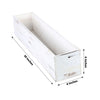 30"x6" White Wood Planter Box With Plastic Liners