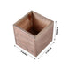 2 Pack | 5" Natural Square Unfinished Wooden Planter Box With Removable Plastic Liners
