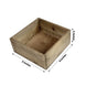 2 Pack | 9'' Natural Square Wood Planter Box Set With Removable Plastic Liners