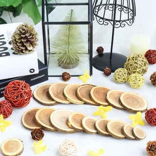 Rustic Natural Cedar Wood Slices for Charming Event Décor