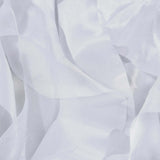 17FT White Curly Willow Taffeta Table Skirt#whtbkgd