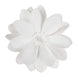 4 Pack | 12" White Life-Like Soft Foam Craft Dahlia Flower Heads#whtbkgd