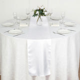 Elevate Your Event Decor with the White Polyester Table Runner
