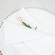 5 Pack | White 200 GSM Premium Polyester Dinner Napkins, Seamless Cloth Napkins