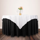Create a Stunning Table Setting with the White Premium Scuba Square Table Topper