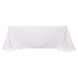 90x132inch White Premium Scuba Rectangular Tablecloth, Wrinkle Free Polyester Seamless#whtbkgd