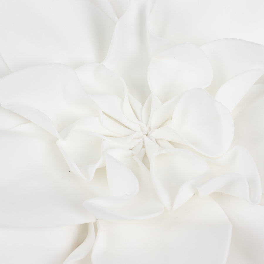 4 Pack | 16" White Real-Like Soft Foam Craft Daisy Flower Heads