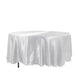 108" White Satin Round Tablecloth