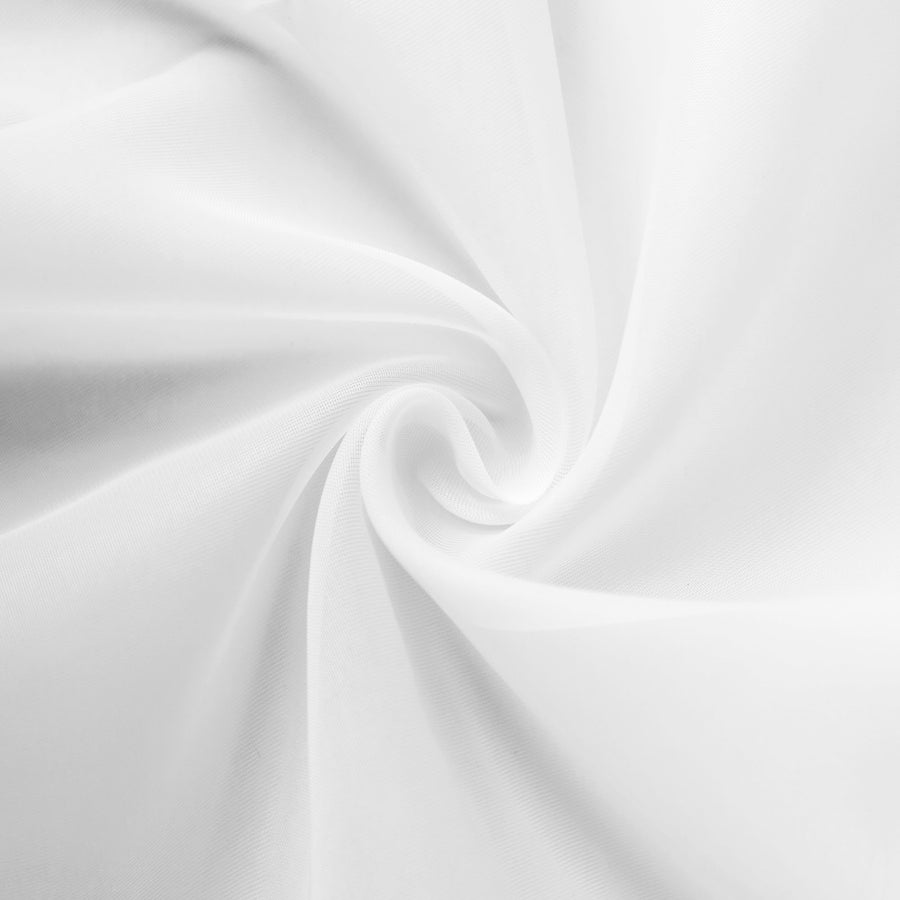 10ftx30ft White Sheer Ceiling Drape Curtain Panels Fire Retardant Fabric#whtbkgd