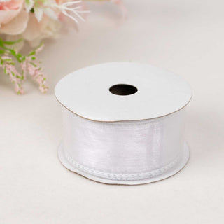 Create Unforgettable Event Decor with White Sheer Organza Wired Edge Ribbon