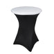 Spandex Cocktail Table Top Cover - White