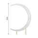 7.5ft White Spandex Crescent Moon Wedding Arch Cover, Chiara Backdrop Stand Cover