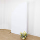 8ft White Spandex Fitted Wedding Arch Cover For Half Moon Top Chiara Backdrop Stand