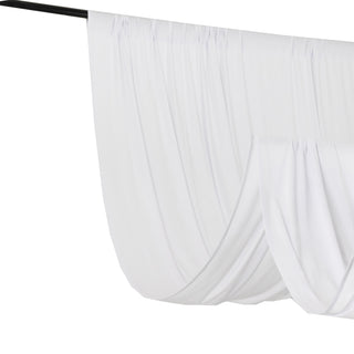 <strong>Stretchable Wrinkle Free White Spandex Backdrop Curtain</strong>