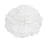 6 Pack 10" White Paper Tissue Fluffy Pom Pom Flower Balls#whtbkgd