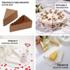 10 Pack | 5x3inch Natural / White Single Slice Paper Cake Boxes, Triangular Pie Slice Dessert Box