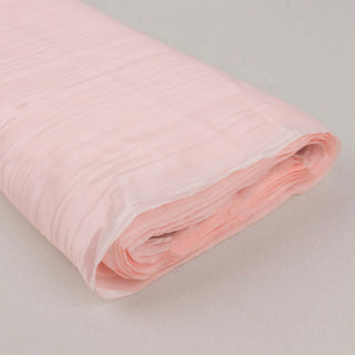 Elevate Your Event Decor with Blush Taffeta Fabric Bolt