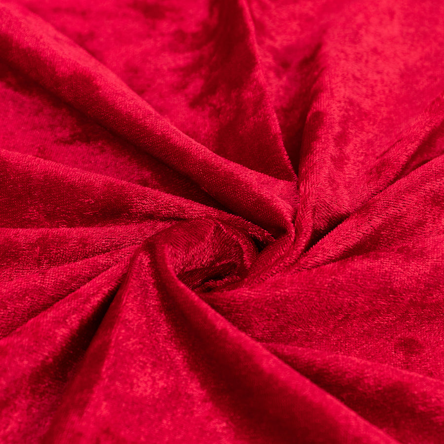 65inch x 5 Yards Burgundy Soft Velvet Fabric Bolt, DIY Craft Fabric Roll#whtbkgd