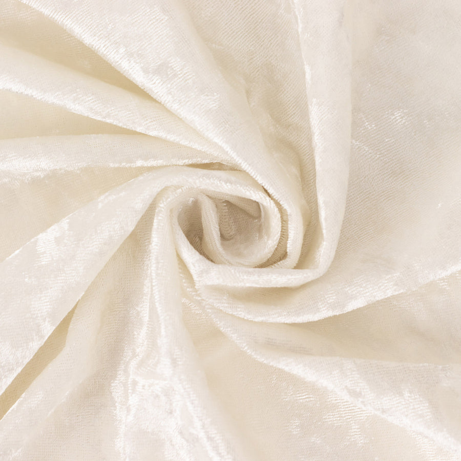 65inch x 5 Yards Ivory Soft Velvet Fabric Bolt, DIY Craft Fabric Roll#whtbkgd
