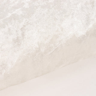Ivory Soft Velvet Fabric Bolt for Elegant Event Decor