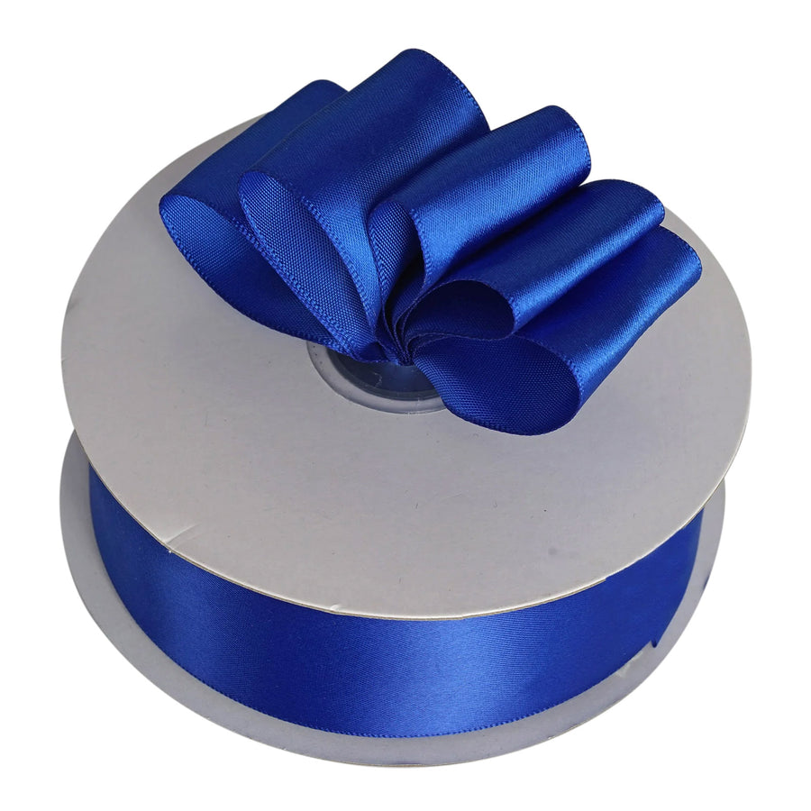 50 Yards 1.5inch Royal Blue Single Face Decorative Satin Ribbon#whtbkgd