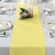 12x108 inches Yellow Polyester Table Runner