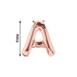 16" Blush Mylar Foil Letter Balloons - B