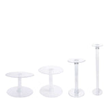 7-Tier Clear Acrylic Cake Stand Set, Cupcake Holder Dessert Pedestals#whtbkgd