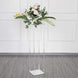 40inch Clear Acrylic Floor Vase Flower Stand With Mirror Base, Wedding Column