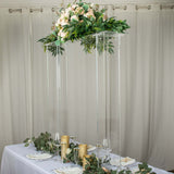 40inch Tall Clear Acrylic Rectangular Flower Frame Table Display Stand