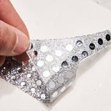 6 inch Silver Decorative Rhinestone Number Stickers DIY Crafts - 8