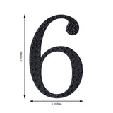 8 inch Black Decorative Rhinestone Number Stickers DIY Crafts - 6