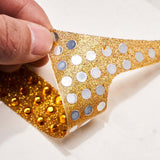 8inch Gold Decorative Rhinestone Number Stickers DIY Crafts - 6