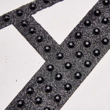 8 inch Black Decorative Rhinestone Alphabet Letter Stickers DIY Crafts - A