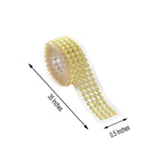 3ft Gold Stick-On Rhinestone Tape, DIY Self Adhesive Diamond Gemstone Stickers