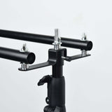 10ft DIY Adjustable Triple Crossbar Kit & Mounting Brackets For Backdrop Stands