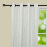 42-126inch Adjustable Curtain Rod Set, Chocolate Brown, Marble Finials