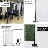 Portable Isolation Wall, Social Distancing, Screen Dividers, Stanchion Divider Kit