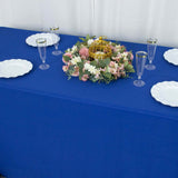 90x132inch Royal Blue 200 GSM Seamless Premium Polyester Rectangular Tablecloth