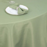 108" Dusty Sage Green Premium Polyester Round Tablecloth - 220GSM