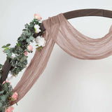 20ft Dusty Rose Gauze Cheesecloth Fabric Wedding Arch Drapery, Window Scarf Valance, Boho Decor