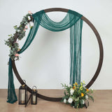 20ft Peacock Teal Gauze Cheesecloth Fabric Wedding Arch Drapery, Window Scarf Valance, Boho Decor