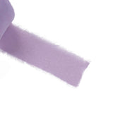 Violet Amethyst Silk-Like Chiffon Linen Ribbon Roll For Bouquets, Wedding Invitations Gift Wrapping