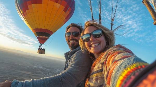 anniversary date decor ideas- balloon vacation