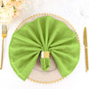 5 Pack | Apple Green Seamless Cloth Dinner Napkins, Reusable Linen | 20inchx20inch